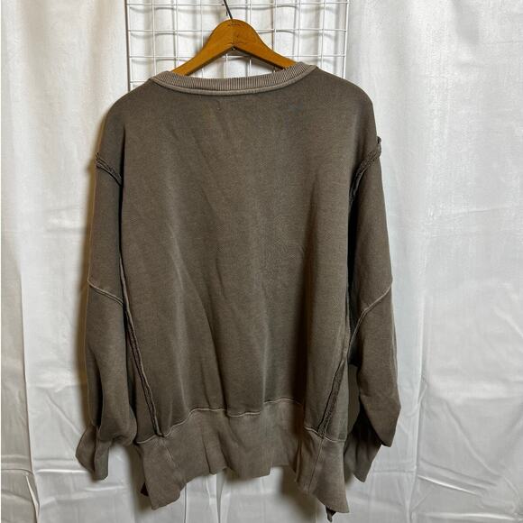 Free People We The Free Camden Sweatshirt Dolphin Small - Picture 3 of 6